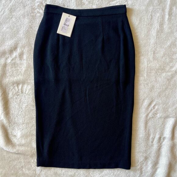 A.L.C. Black Tonne Knee Length Front Slit Pencil Skirt NWT - Picture 3 of 7